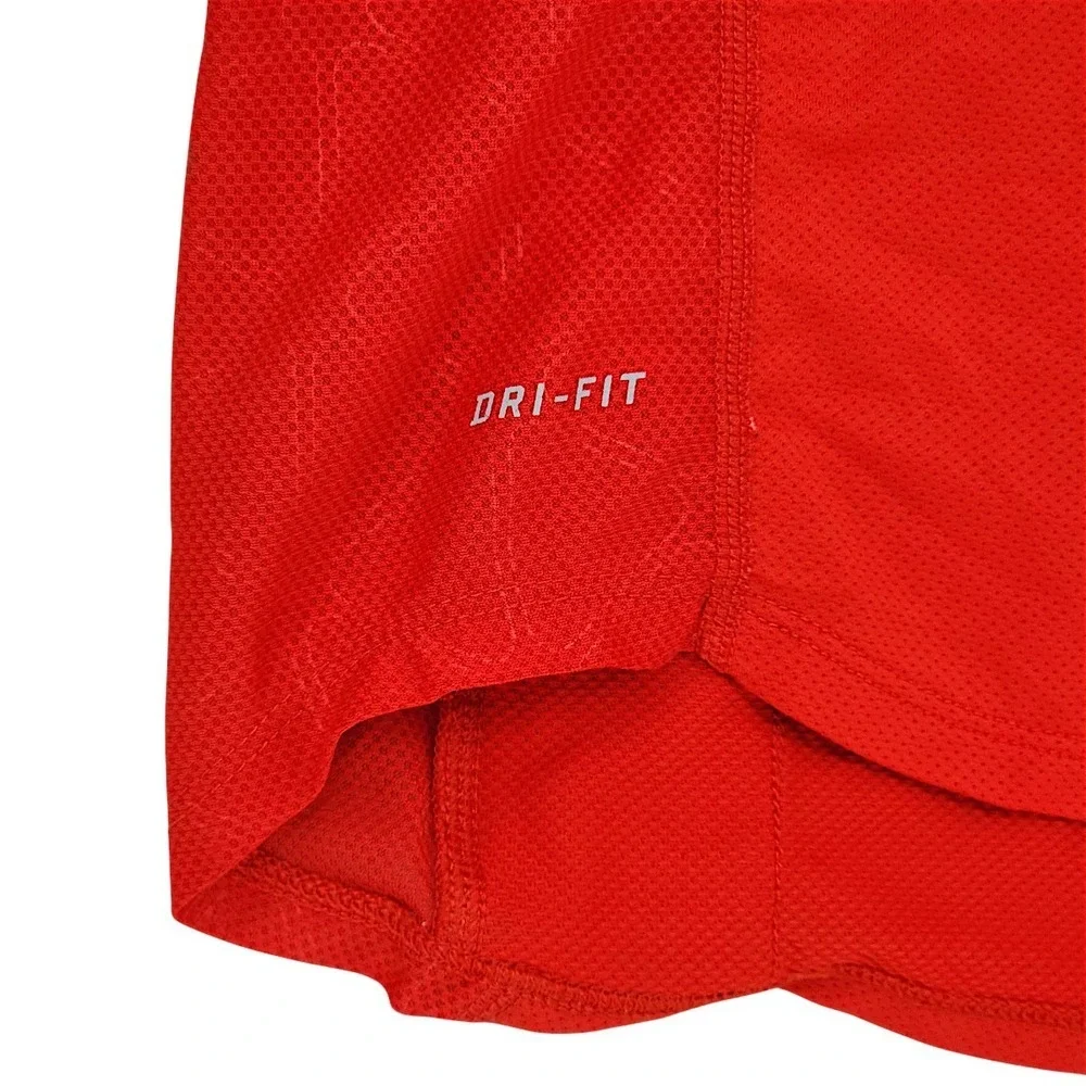 Nike Running 1/2 Zip Shirt S Mens Red Black Dri FIT Athletic Jogging Wicking